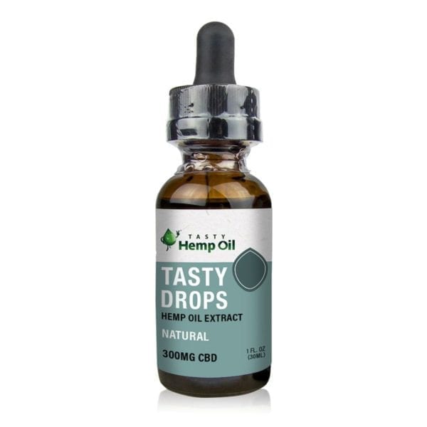 image of Tasty Drops 1oz 300mg natural flavor CBD oil